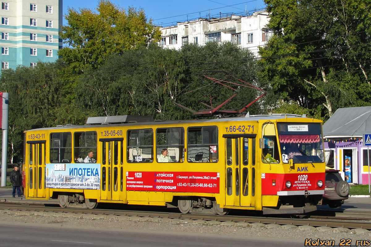 Барнаул, Tatra T6B5SU № 1020