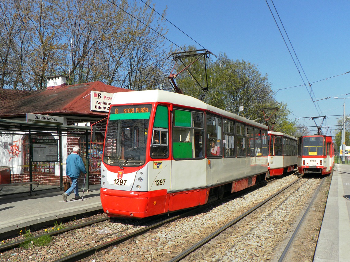 Гданьск, Konstal 105Na № 1297