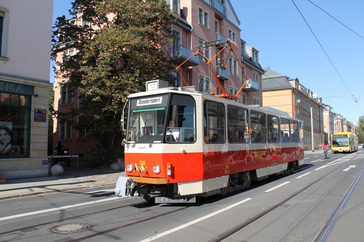 Dresden, Tatra T6A2 nr. 226 001 (201 316); Dresden — 140th anniversary of Dresden trams (29-30.09.2012)