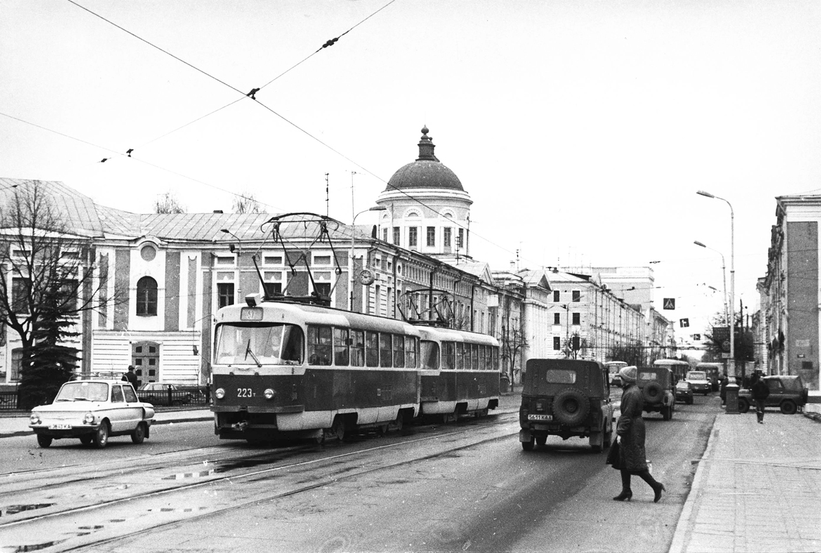 Тверь, Tatra T3SU № 223; Тверь — Старые фотографии (1917—1991)