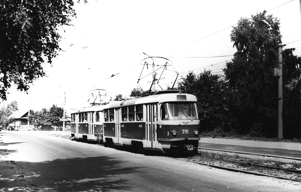 Тверь, Tatra T3SU № 291; Тверь — Старые фотографии (1917—1991); Тверь — Трамвайные линии: Заволжский район