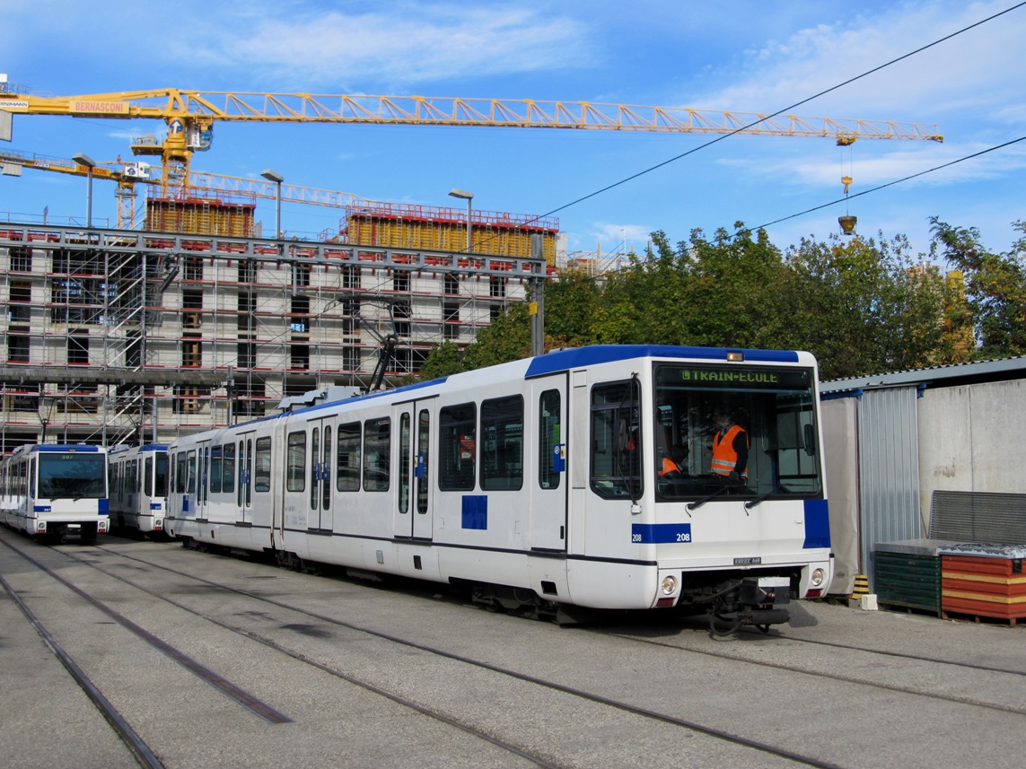 Лозанна, ACMV/ABB/Duewag Bem 4/6 (TL) № 208; Лозанна — Метрополитен — Линия m1