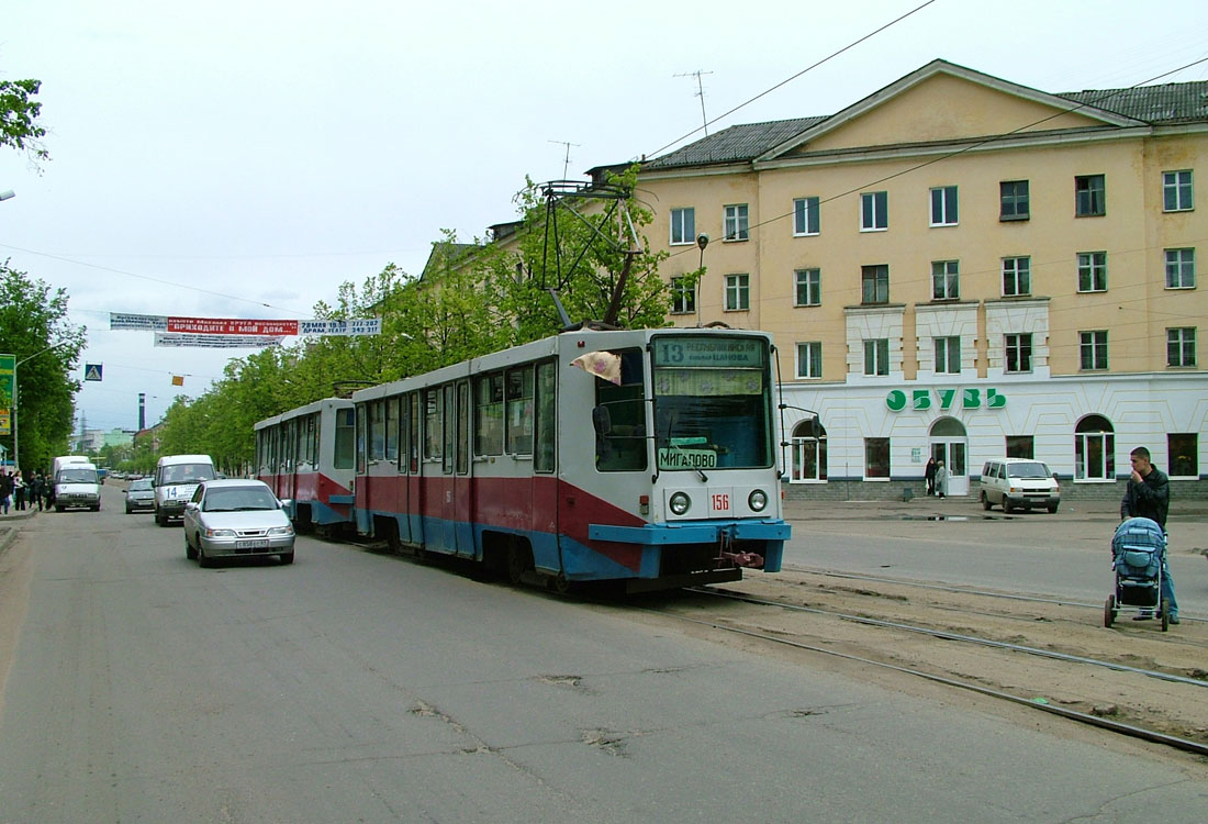 Тверь, 71-608К № 156; Тверь — Тверской трамвай в начале 2000-х гг. (2002 — 2006 гг.)