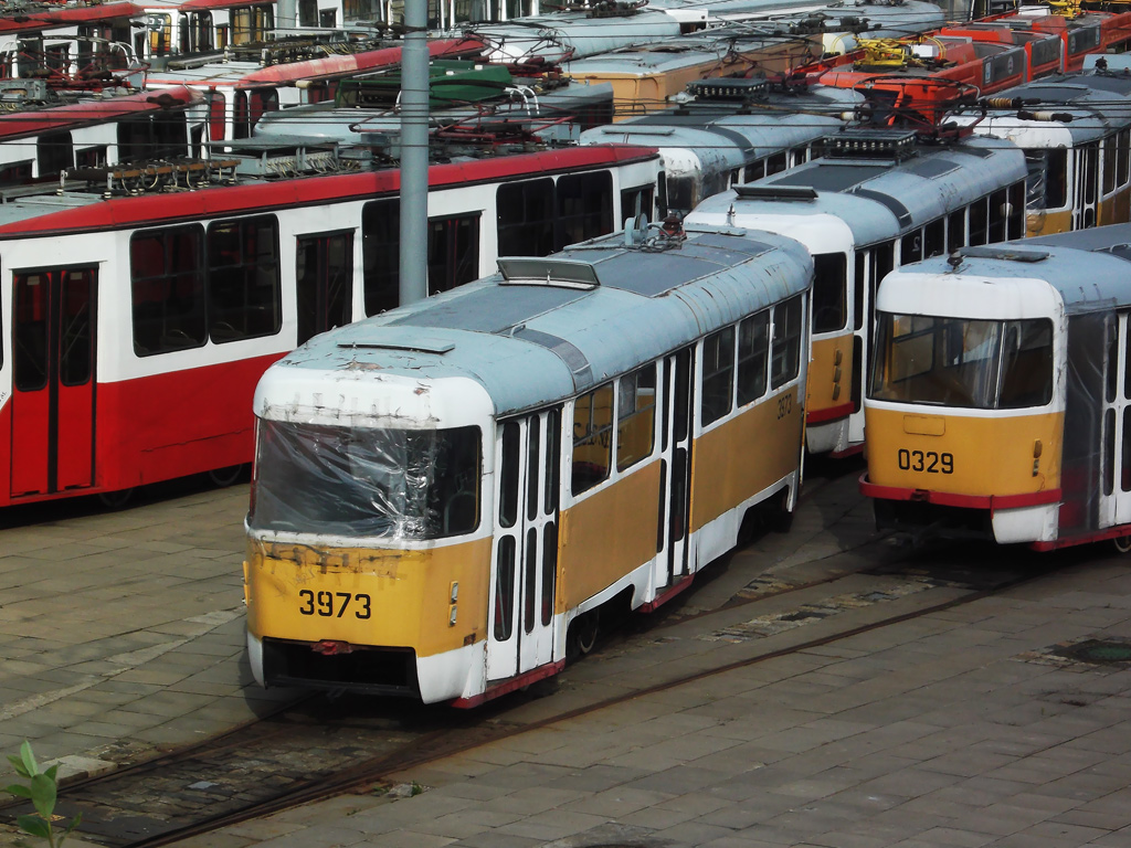 Москва, Tatra T3SU № 3973