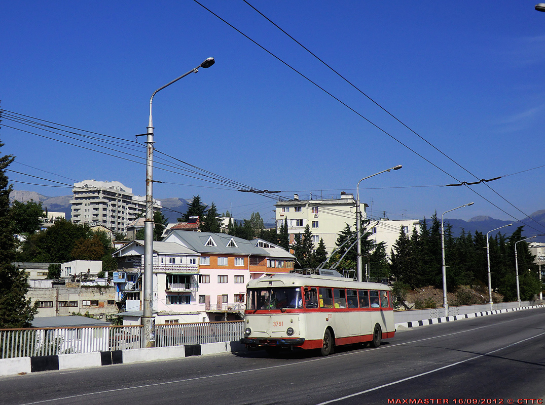 Крымский троллейбус, Škoda 9TrH29 № 3791