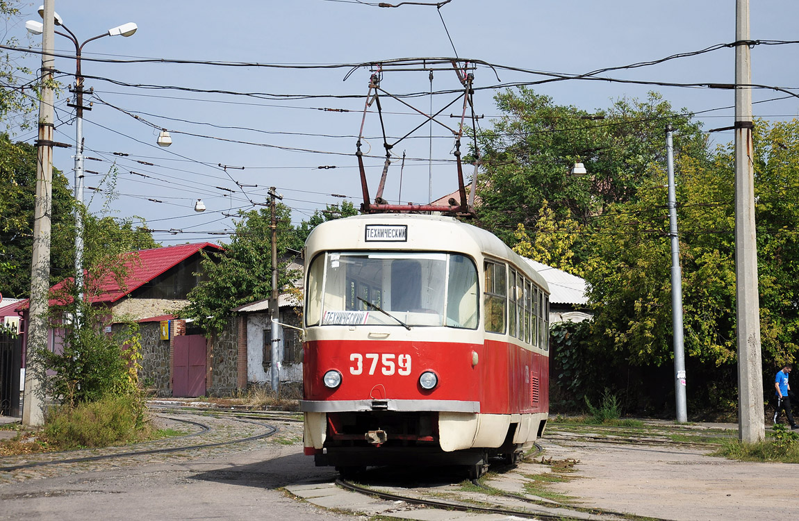 Донецк, Tatra T3SU (двухдверная) № 3759 Донецк, Tatra T3SU (двухдверная) № 3759