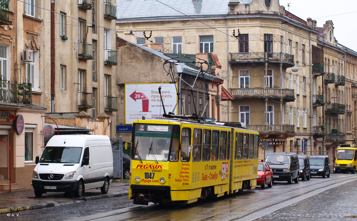 Львов, Tatra KT4SU № 1047