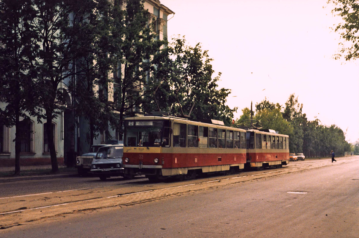 Тверь, Tatra T6B5SU № 32; Тверь — Тверской трамвай в 1990-е гг.; Тверь — Трамвайные линии: Пролетарский район