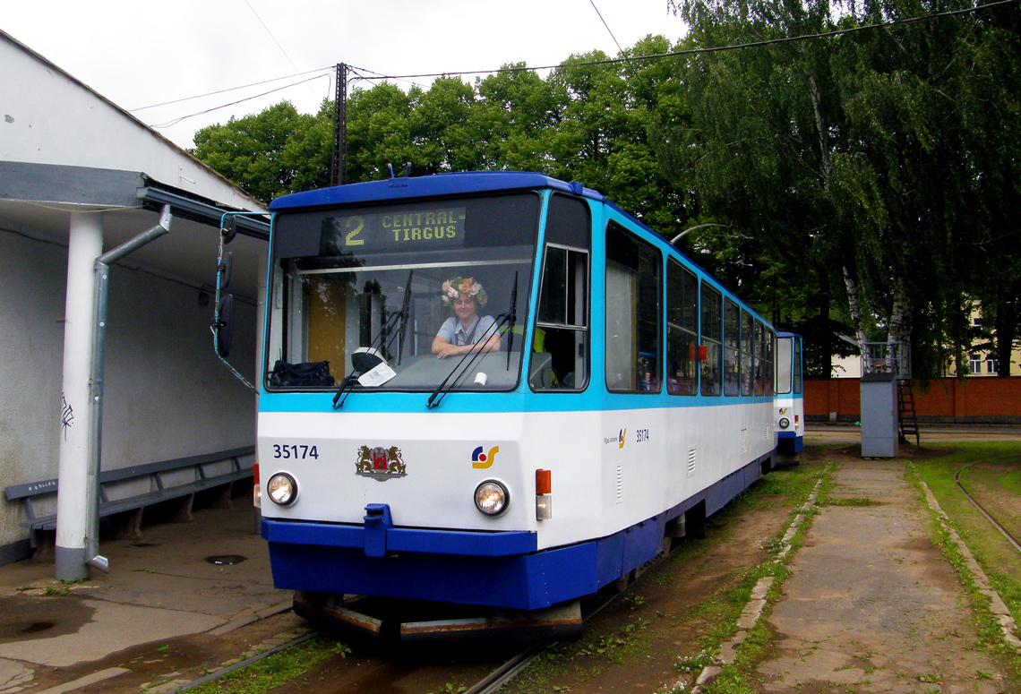 Рига, Tatra T3MR (T6B5-R) № 35174