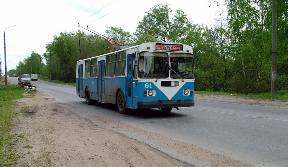 Тверь, ЗиУ-682Г10 № 61; Тверь — Тверской троллейбус в начале 2000-х гг. (2002 — 2006 гг.); Тверь — Троллейбусные линии: Московский район (линия до пос. Химинститута)