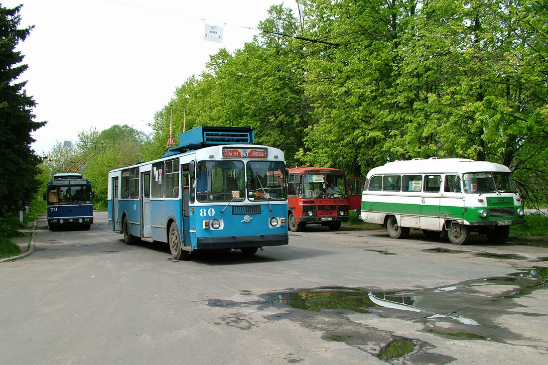 Тверь, ЗиУ-682Г-012 [Г0А] № 80; Тверь — Тверской троллейбус в начале 2000-х гг. (2002 — 2006 гг.); Тверь — Троллейбусные конечные станции и разворотные кольца