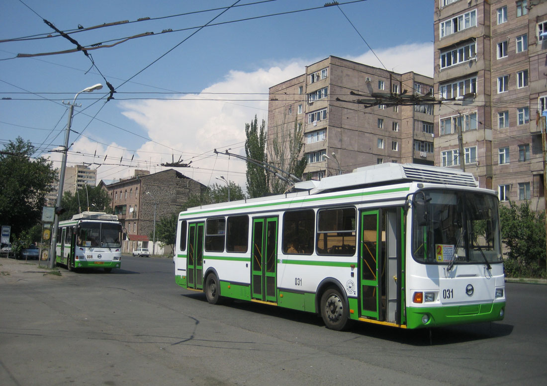 Ереван, ЛиАЗ-5280 (ВЗТМ) № 008; Ереван, ЛиАЗ-5280 (ВЗТМ) № 031