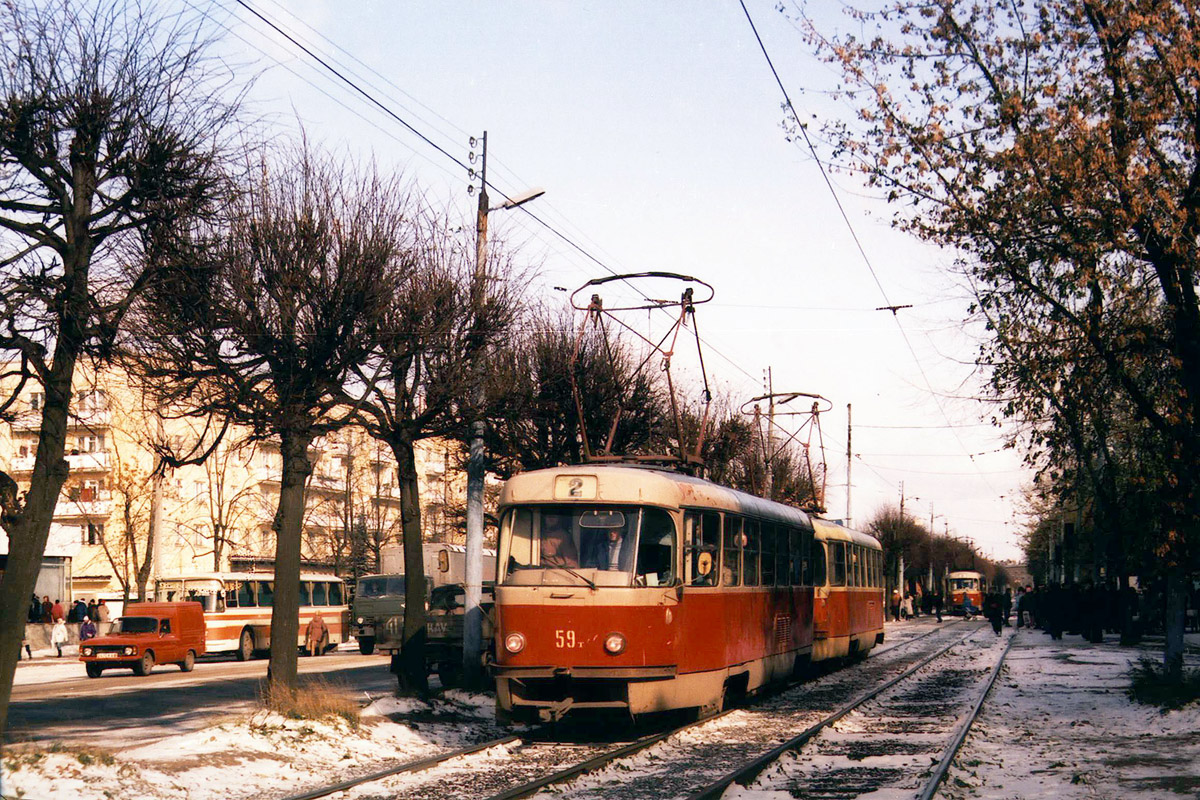 Тверь, Tatra T3SU (двухдверная) № 59; Тверь — Тверской трамвай в 1990-е гг.
