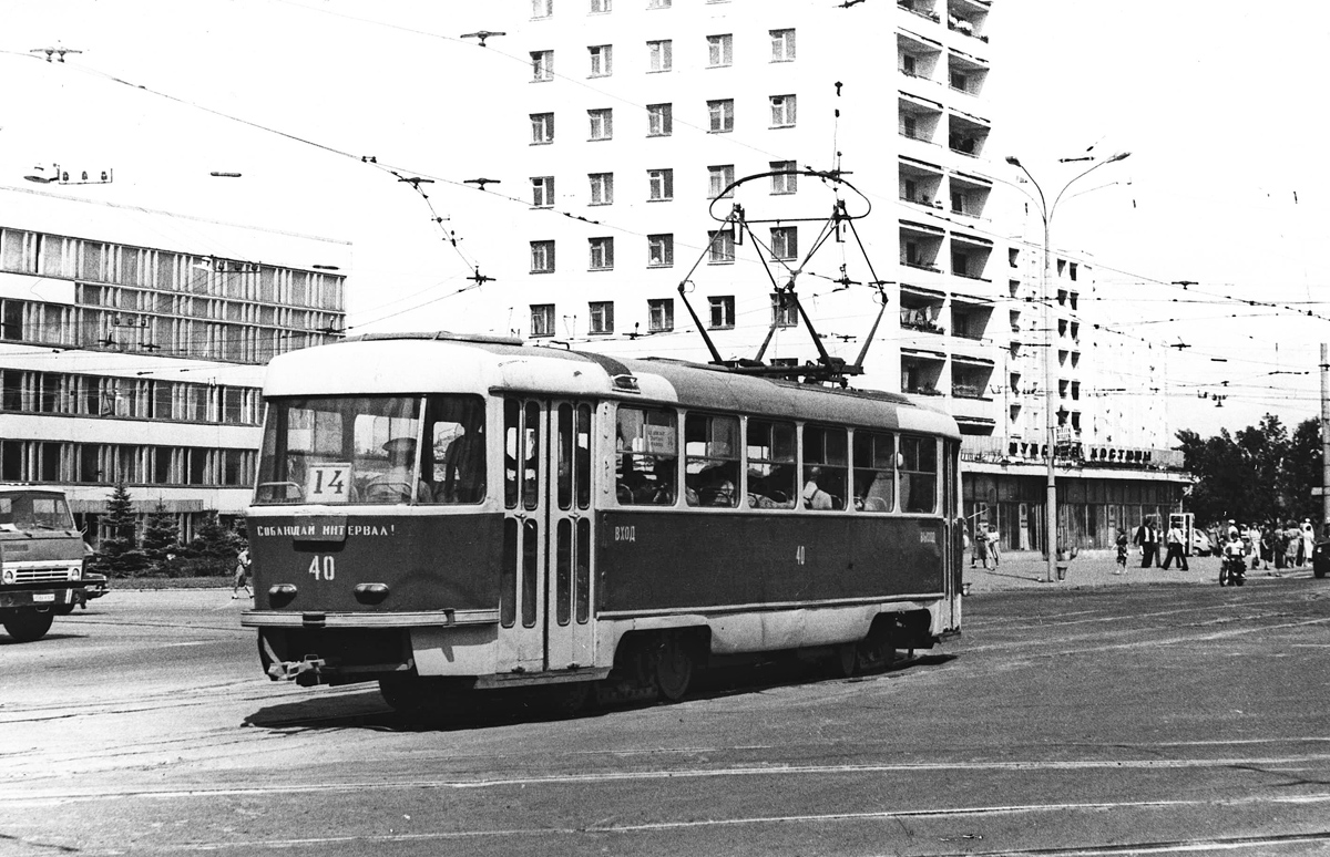 Тверь, Tatra T3SU (двухдверная) № 40; Тверь — Старые фотографии (1917—1991)