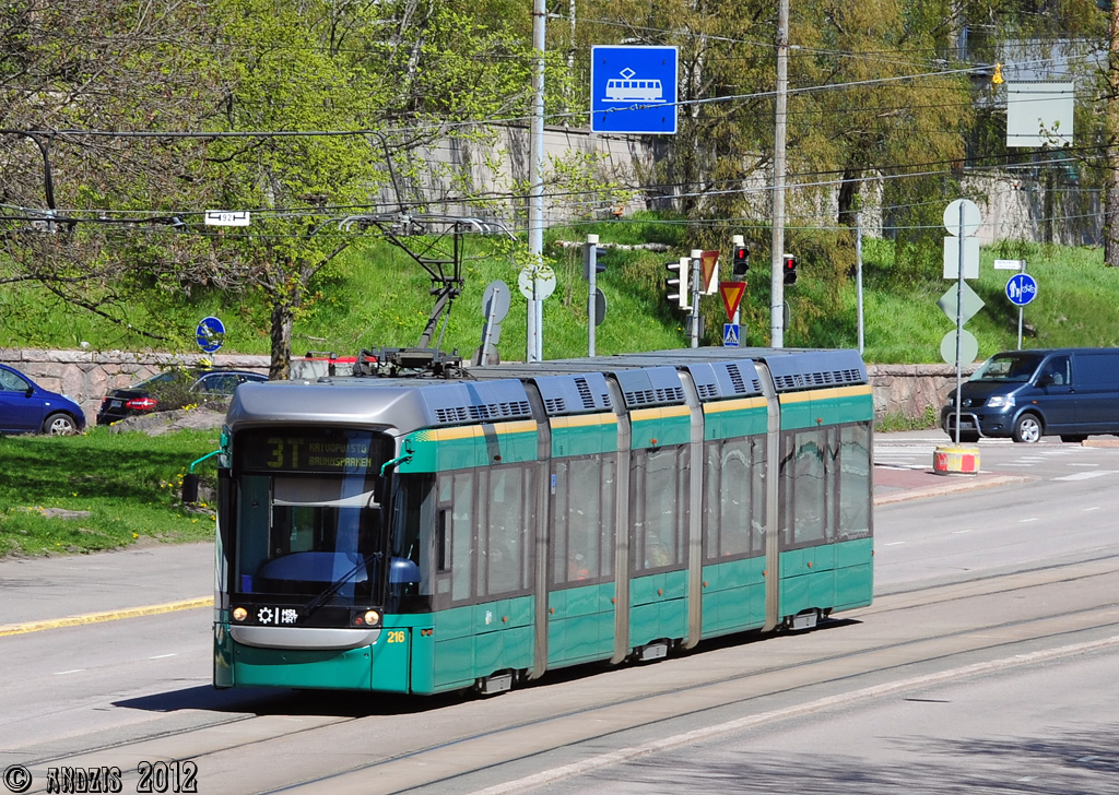 Helsingi — Espoo, Bombardier Variotram MLRV1 № 216