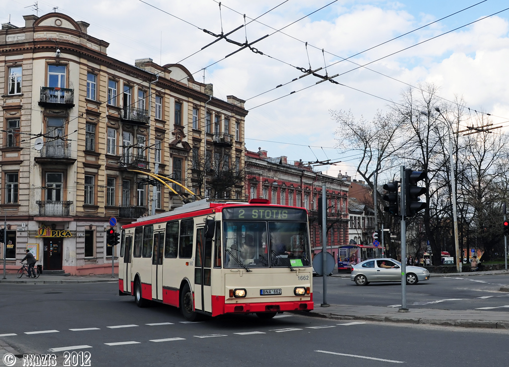 Вильнюс, Škoda 14Tr17/6M № 1662