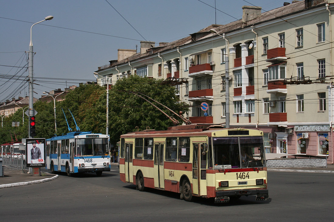 Мариуполь, Škoda 14Tr89/6 № 1468; Мариуполь, Škoda 14Tr89/6 № 1464