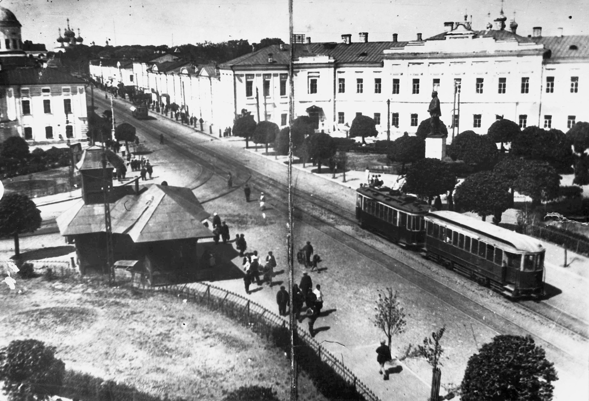 Тверь — Старые фотографии (1917—1991); Тверь — Трамвайные линии: Центральный район