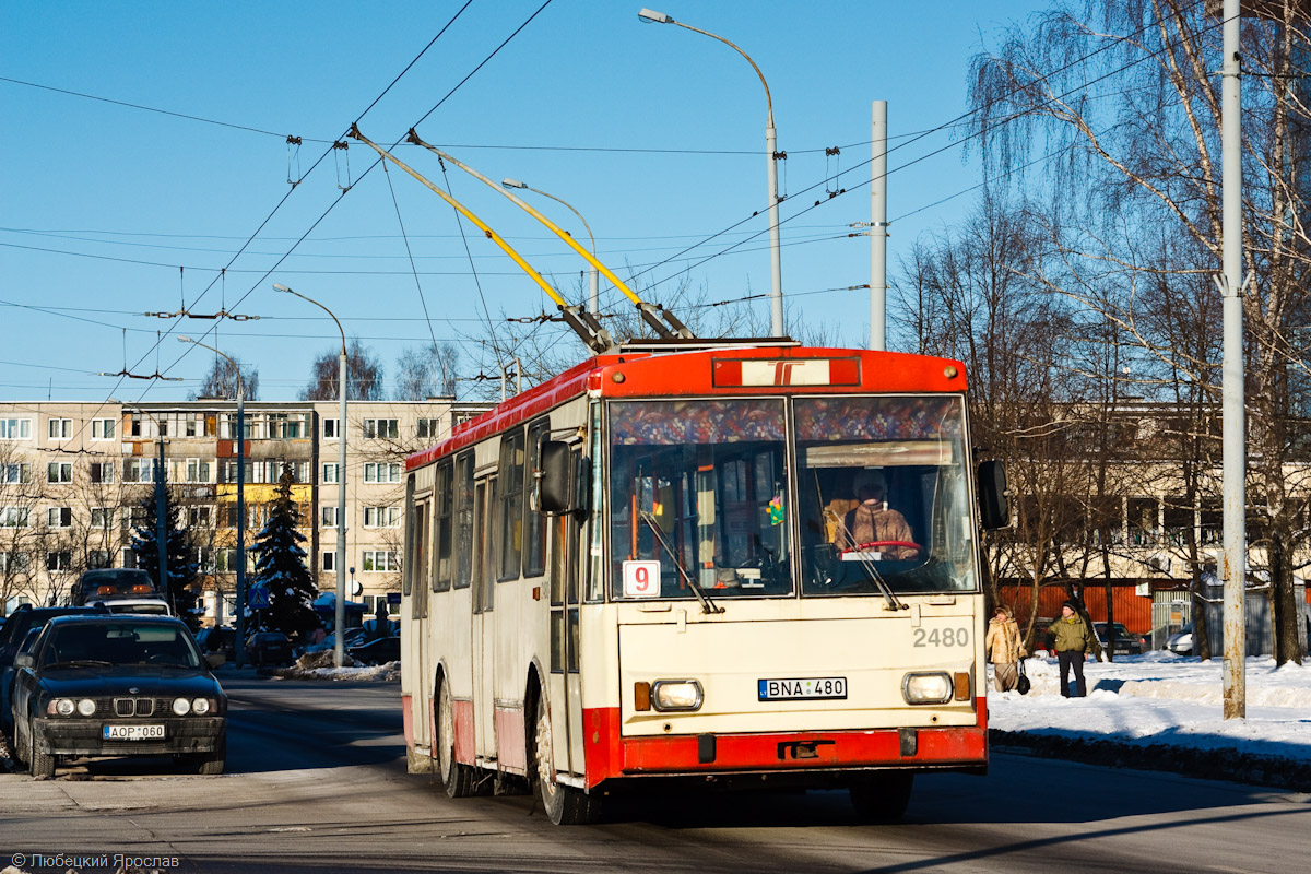 Вильнюс, Škoda 14Tr02/6 № 2480