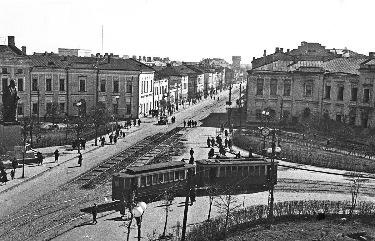 Тверь — Старые фотографии (1917—1991); Тверь — Трамвайные линии: Центральный район