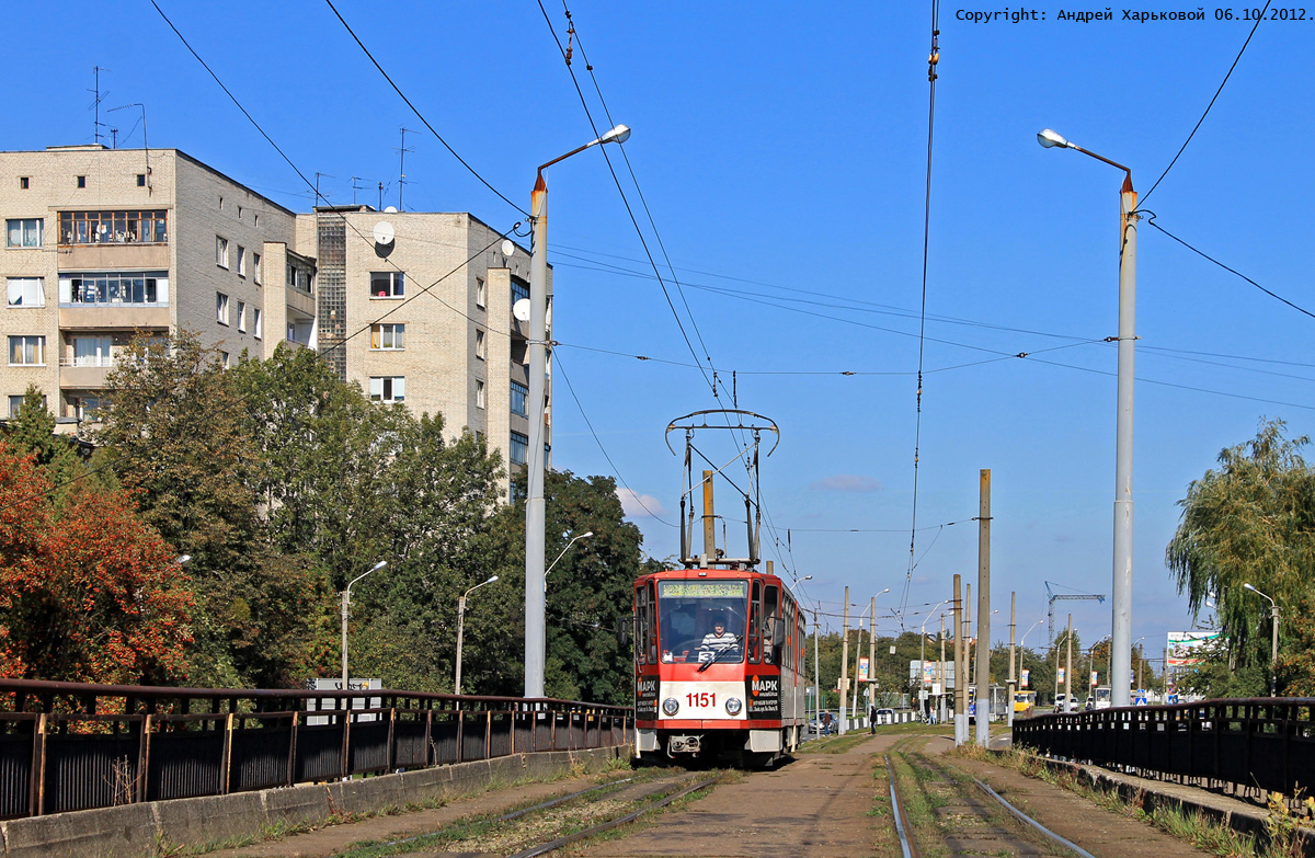Львов, Tatra KT4D № 1151