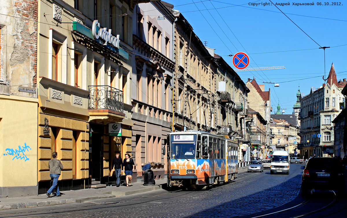 Львов, Tatra KT4D № 1170