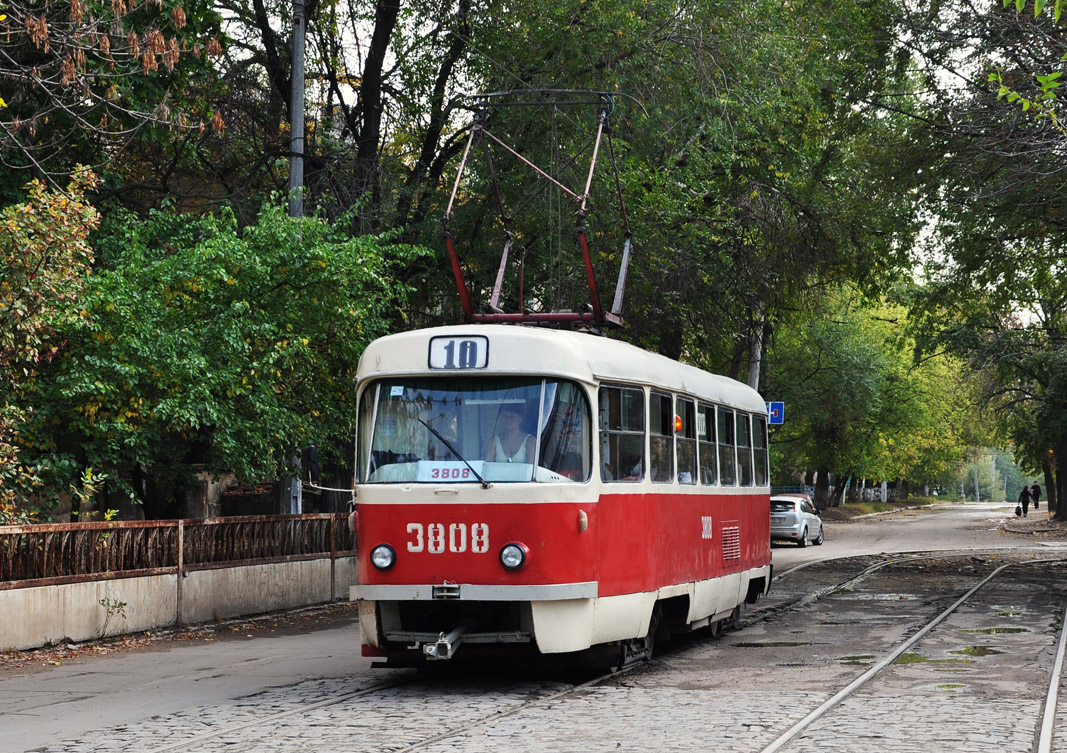 Донецк, Tatra T3SU (двухдверная) № 3808