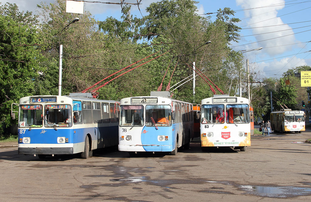 Ульяновск, ЗиУ-682В-012 [В0А] № 87; Ульяновск, ЗиУ-682В-012 [В0А] № 78; Ульяновск, ЗиУ-682В-012 [В0А] № 83
