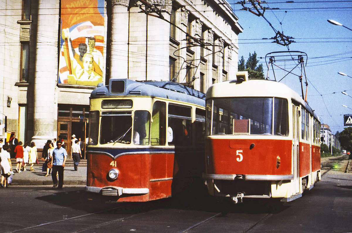 Житомир, Tatra T4SU № 5; Житомир, Gotha T2-62 № 41; Житомир — Старые фотографии подвижного состава