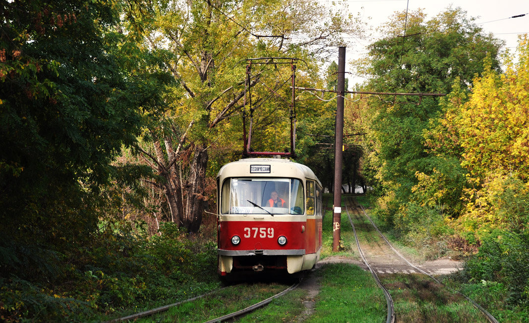 Донецк, Tatra T3SU (двухдверная) № 3759 Донецк, Tatra T3SU (двухдверная) № 3759
