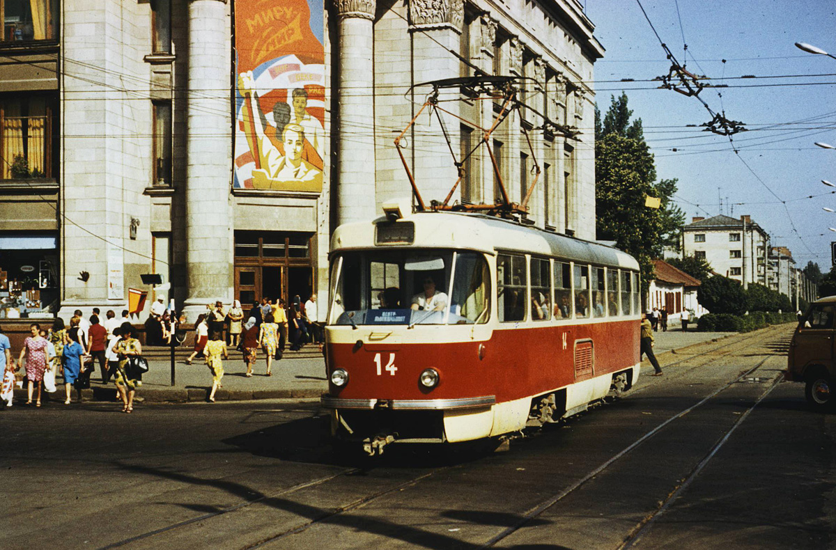Jîtomîr, Tatra T4SU Nr. 14; Jîtomîr — Old photos of the rolling stock