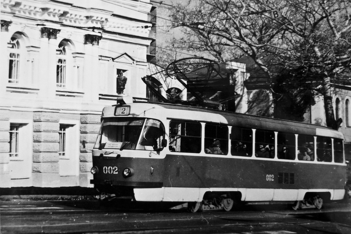 库尔斯克, Tatra T3SU # 002; 库尔斯克 — Historical Photos; 库尔斯克 — Kursk Electric Transit Museum