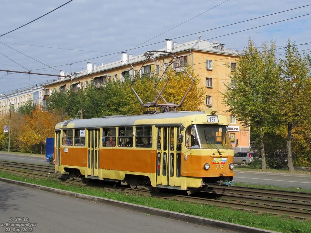 Екатеринбург, Tatra T3SU № 597