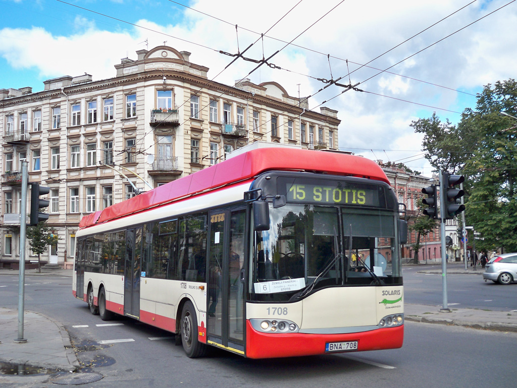 Vilnius, Solaris Trollino II 15 AC č. 1708; Vilnius — Planned service disruptions (detours)