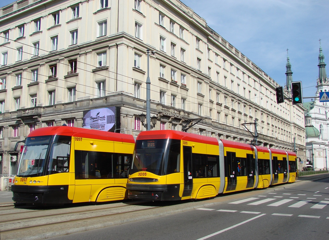 Варшава, PESA Swing 120Na № 3207; Варшава, PESA Swing 120Na № 3205