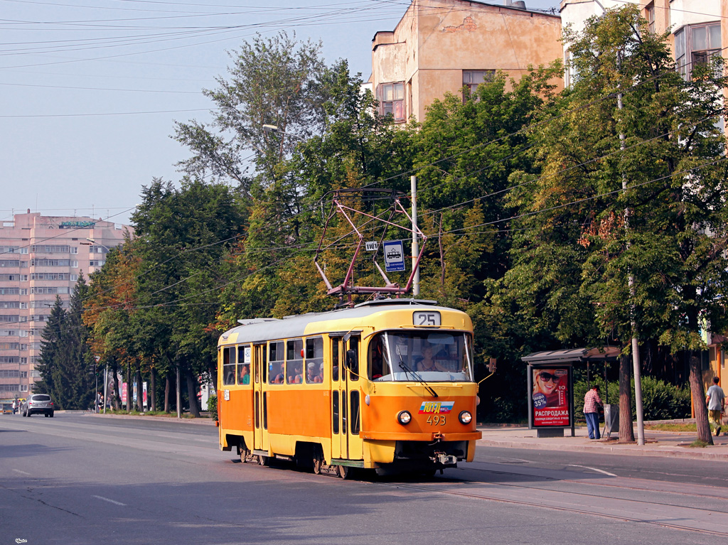 Екатеринбург, Tatra T3SU (двухдверная) № 493
