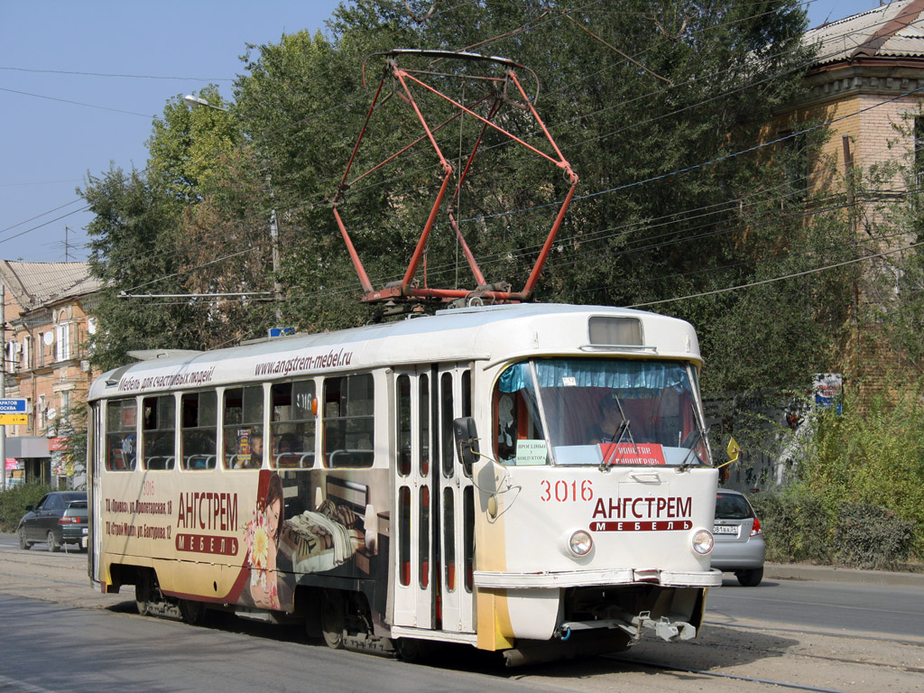 Волгоград, Tatra T3SU (двухдверная) № 3016