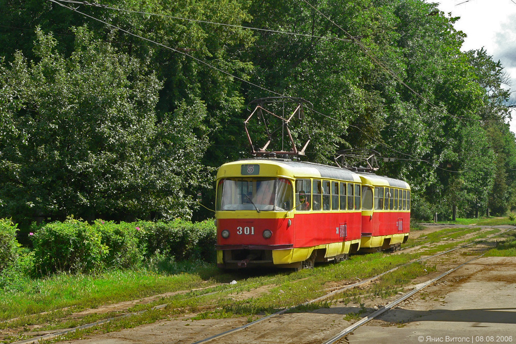 Тверь, Tatra T3SU № 301; Тверь — Трамвайные линии: Заволжский район