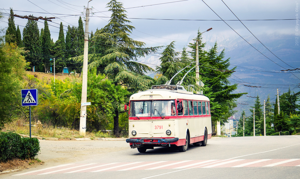 Крымский троллейбус, Škoda 9TrH29 № 3791