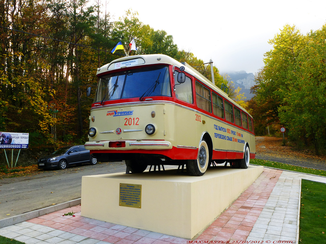 Trolleybus de Crimée, Škoda 9TrH29 N°. 2012 (3776); Trolleybus de Crimée — Monument trolleybus at the Angarsk pass