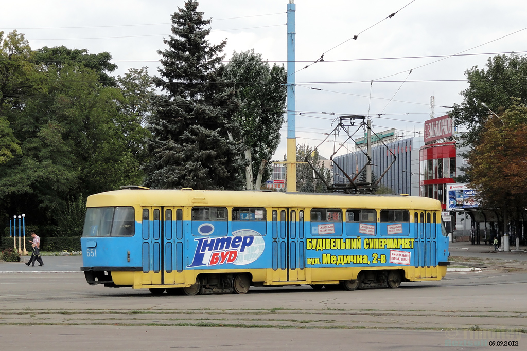 Каменское, Tatra T3SU № 651
