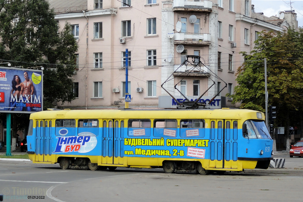 Каменское, Tatra T3SU № 651