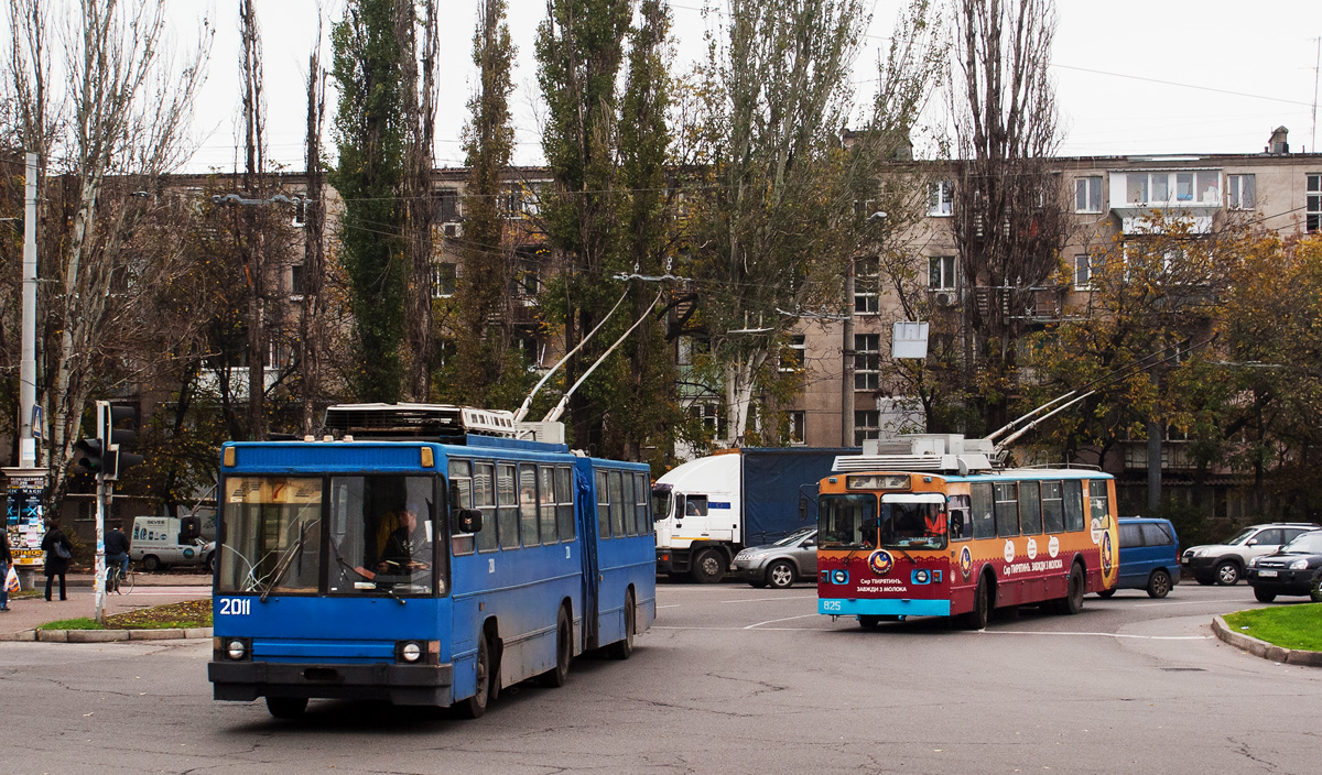 Одесса, ЮМЗ Т1 № 2011; Одесса, ВЗТМ-5284.02 № 825