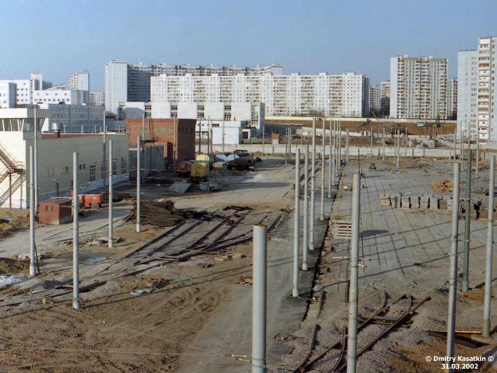 Москва — Виды с высоты; Москва — Трамвайные депо: [3] Краснопресненское. Новая территория в Строгино