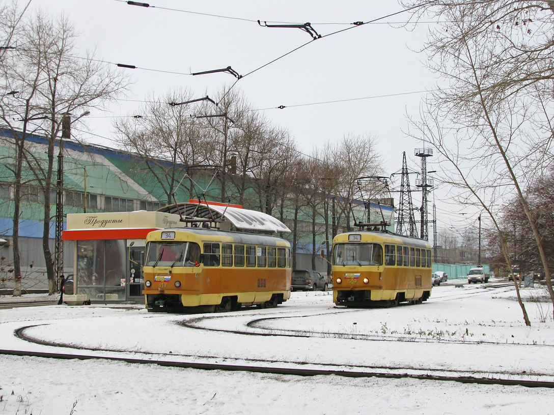 Yekaterinburg, Tatra T3SU № 313; Yekaterinburg, Tatra T3SU (2-door) № 509