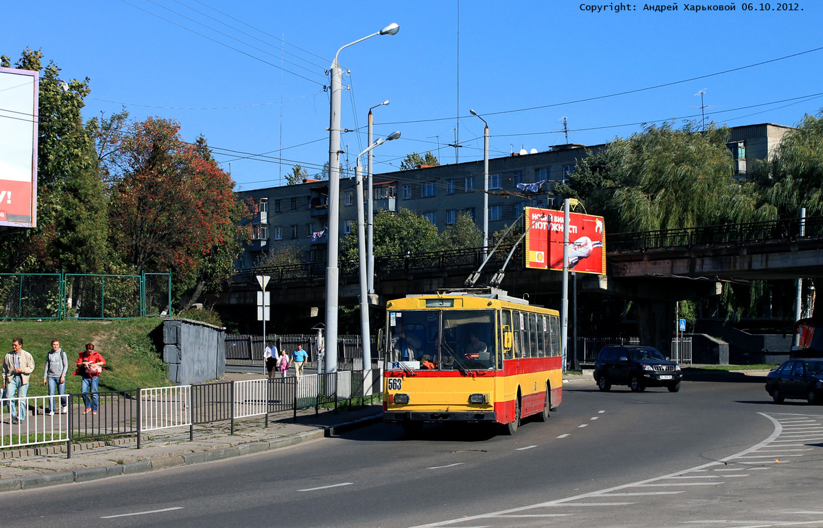 Львов, Škoda 14Tr89/6 № 563