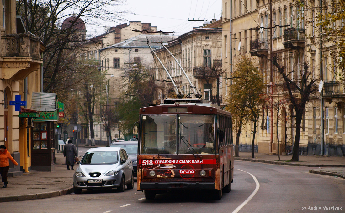 Львов, Škoda 14Tr02/6 № 518