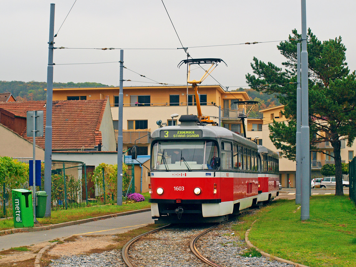 Brno, Tatra T3R.PV № 1603