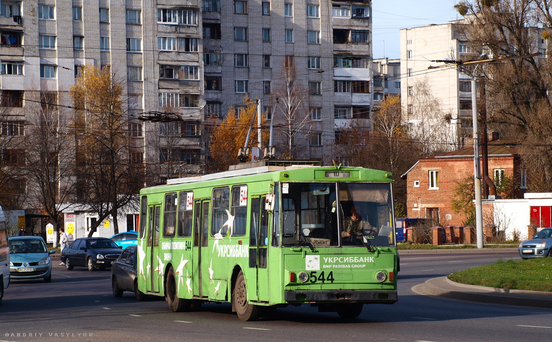 Львов, Škoda 14Tr89/6 № 544