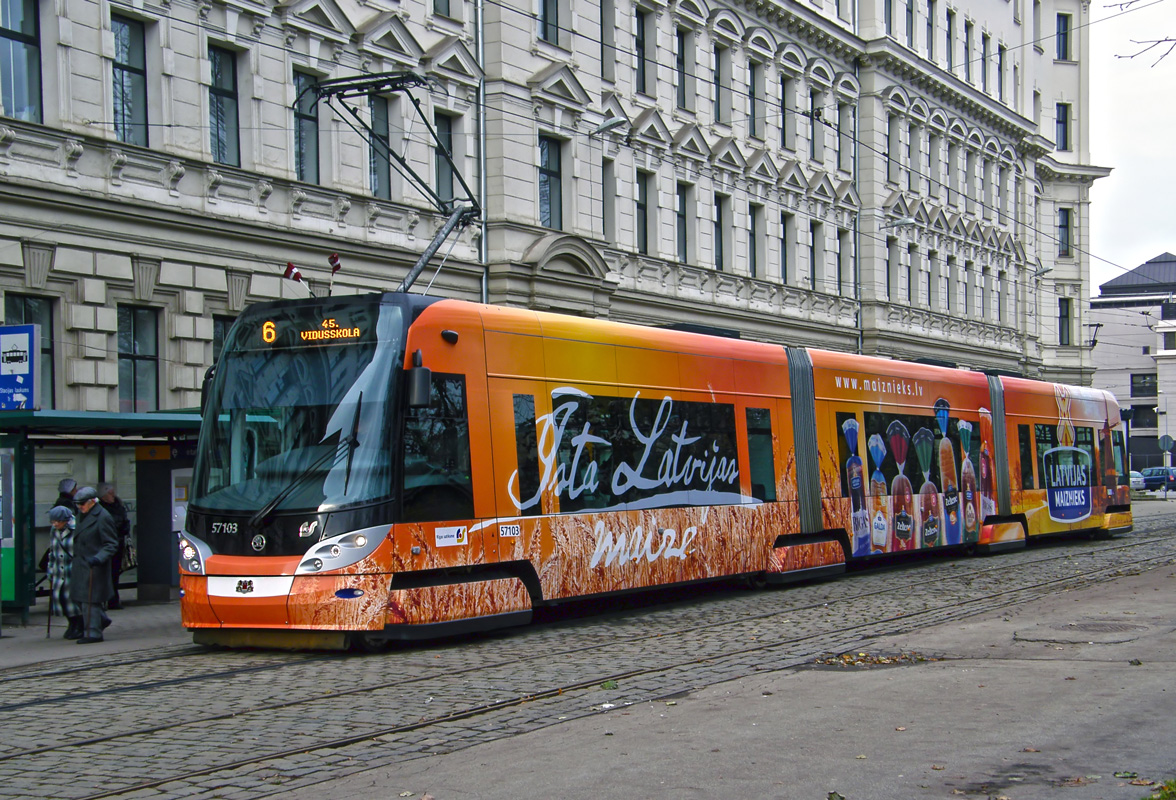 Рига, Škoda 15T ForCity Alfa Riga № 57103